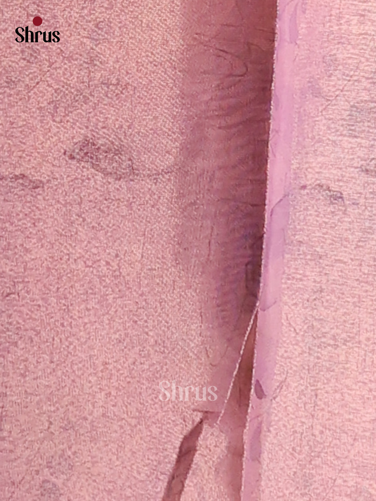 Lavender- Semi Tissue Print Saree