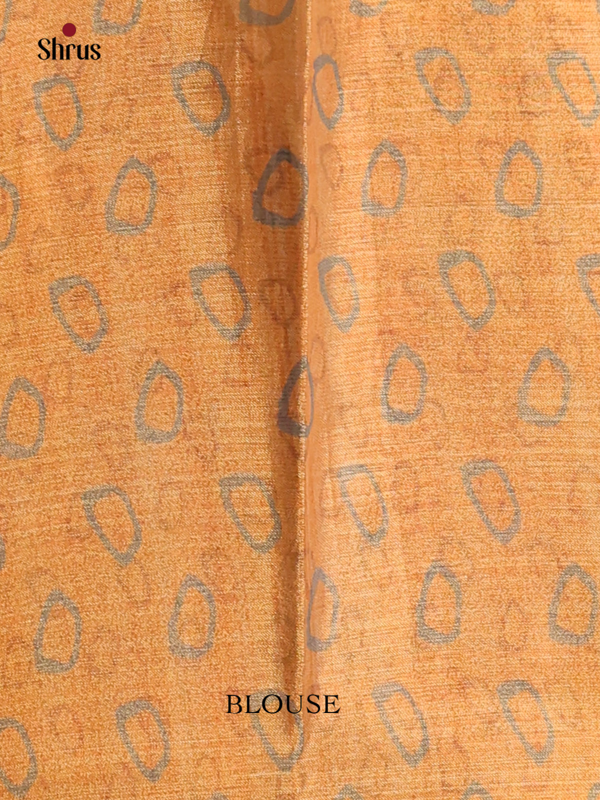 Mustard- Semi Tissue Print Saree