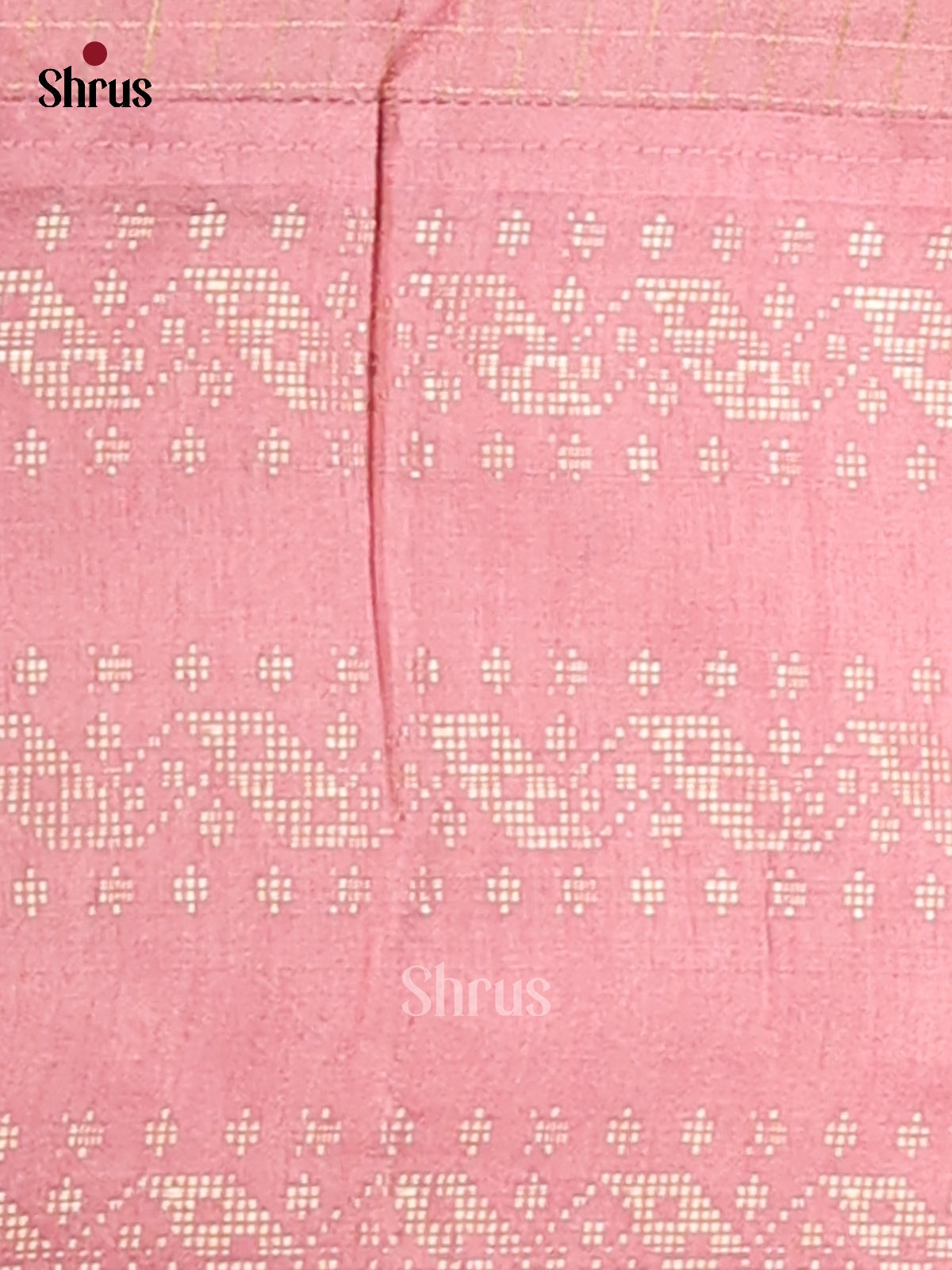 Mustard & Pink - Semi Rawsilk Saree - Shop on Shrus.com