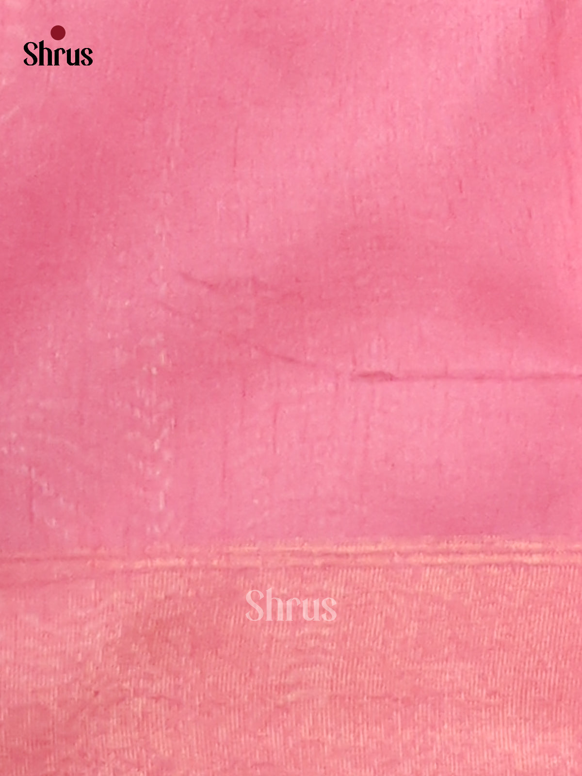 Blue & Pink- Semi Rawsilk Saree