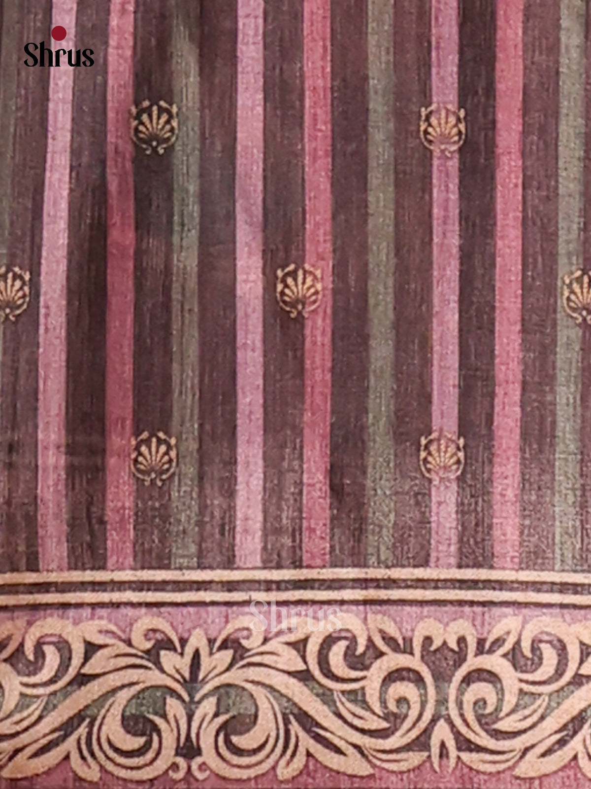 Brown - Butter silk Saree