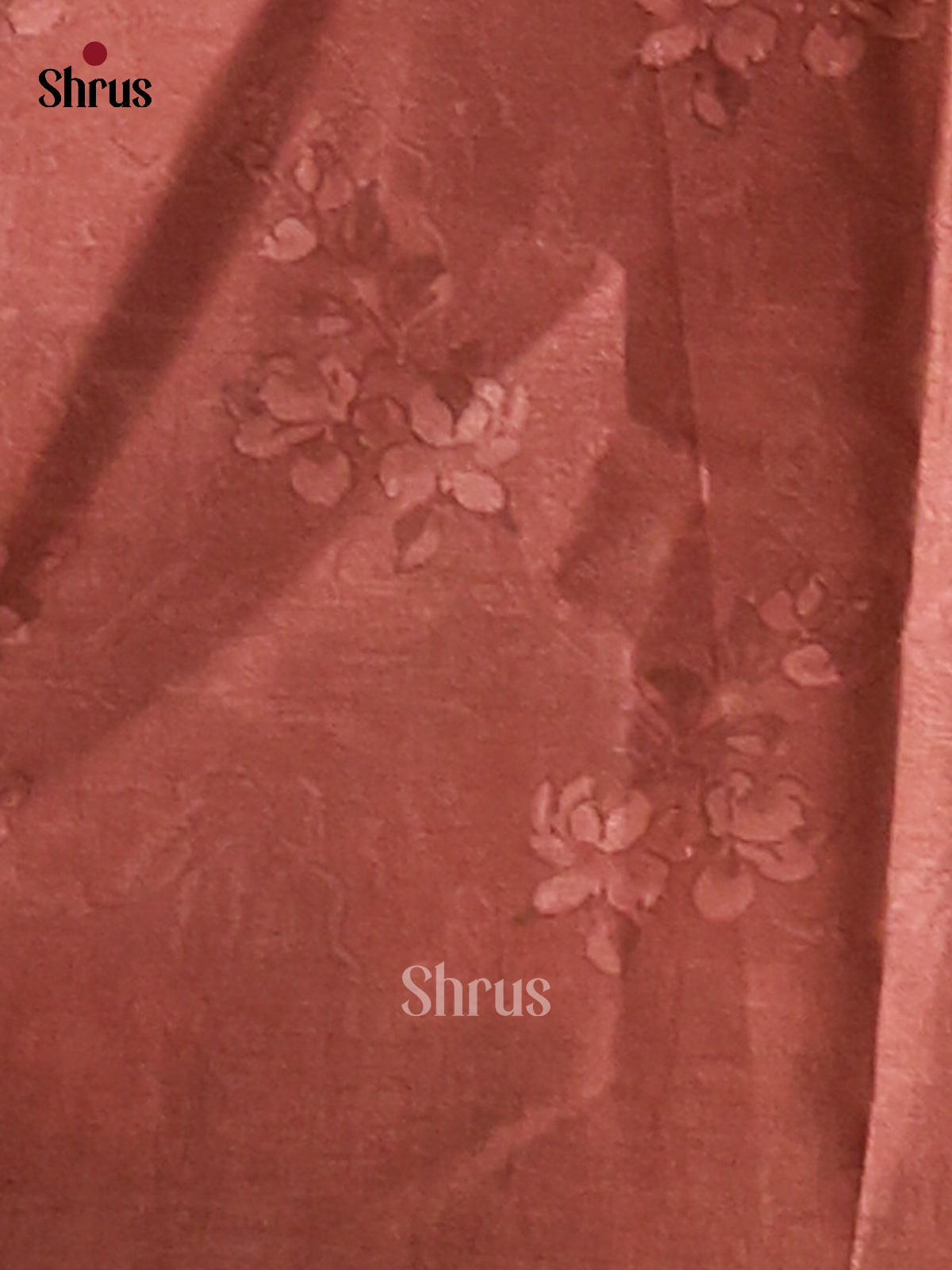 Pastel Blue & Brown - Butter silk Saree - Shop on Shrus.com