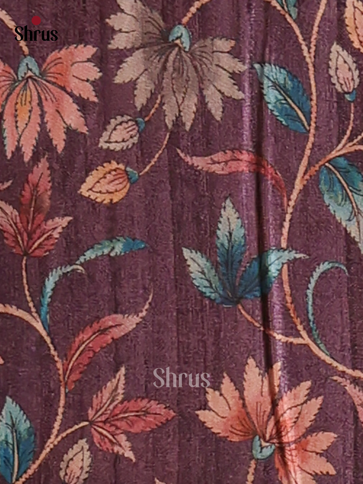Lavender & Purple- Butter silk Saree - Shop on Shrus.com