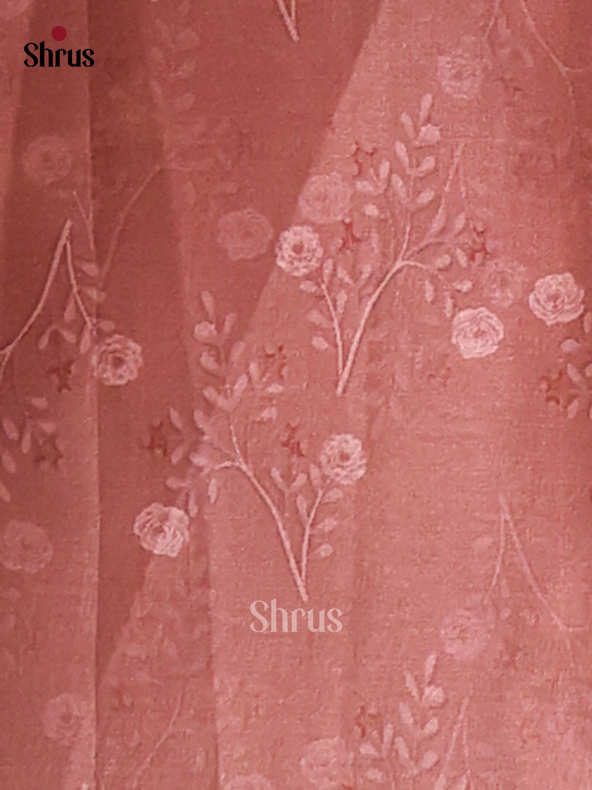 Pastel Green & Brown - Butter silk Saree