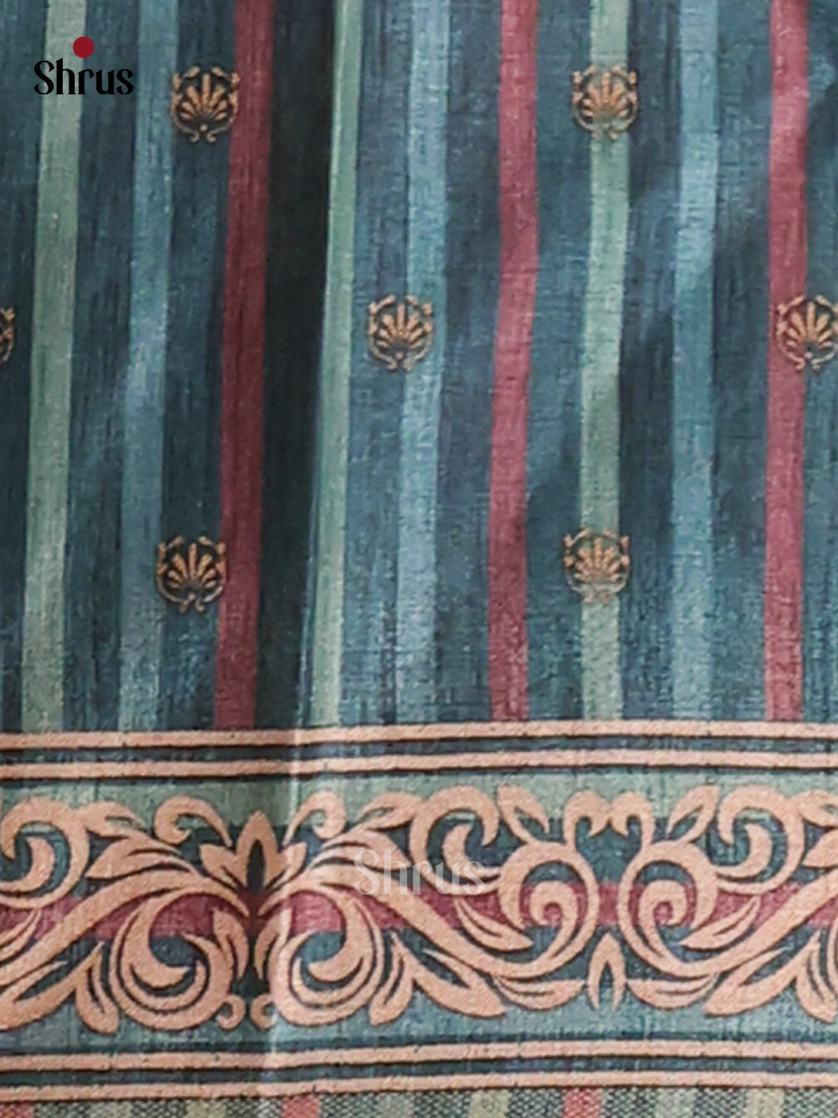 Blue - Butter silk Saree