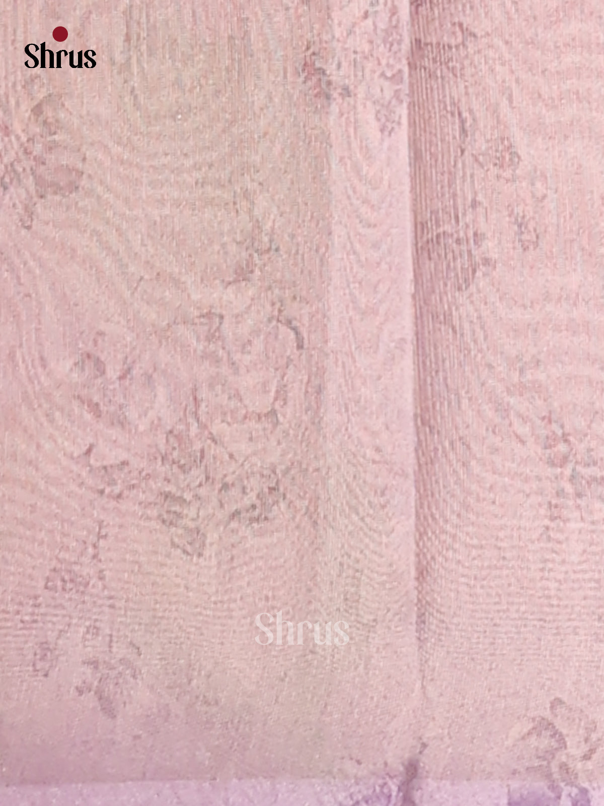 Lavender - Semi Tissue Print Saree