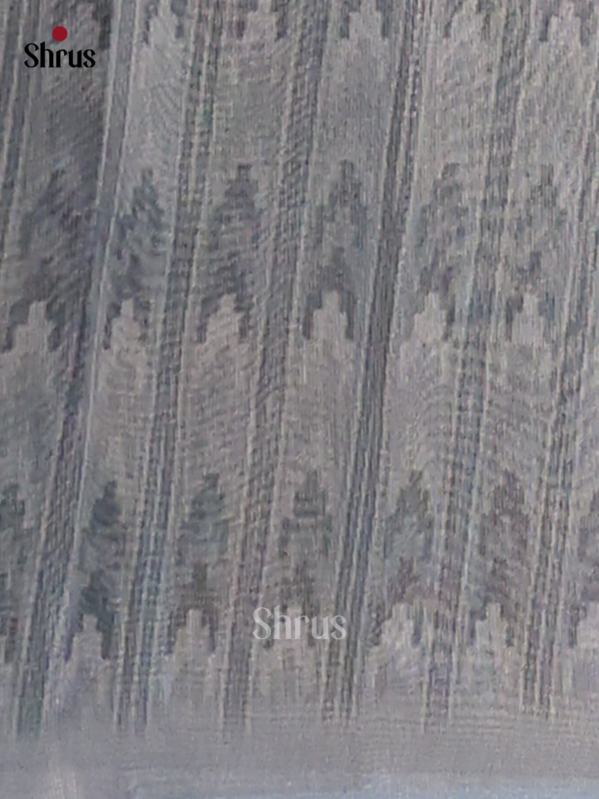 Peach & Blue- Semi Tissue Print Saree