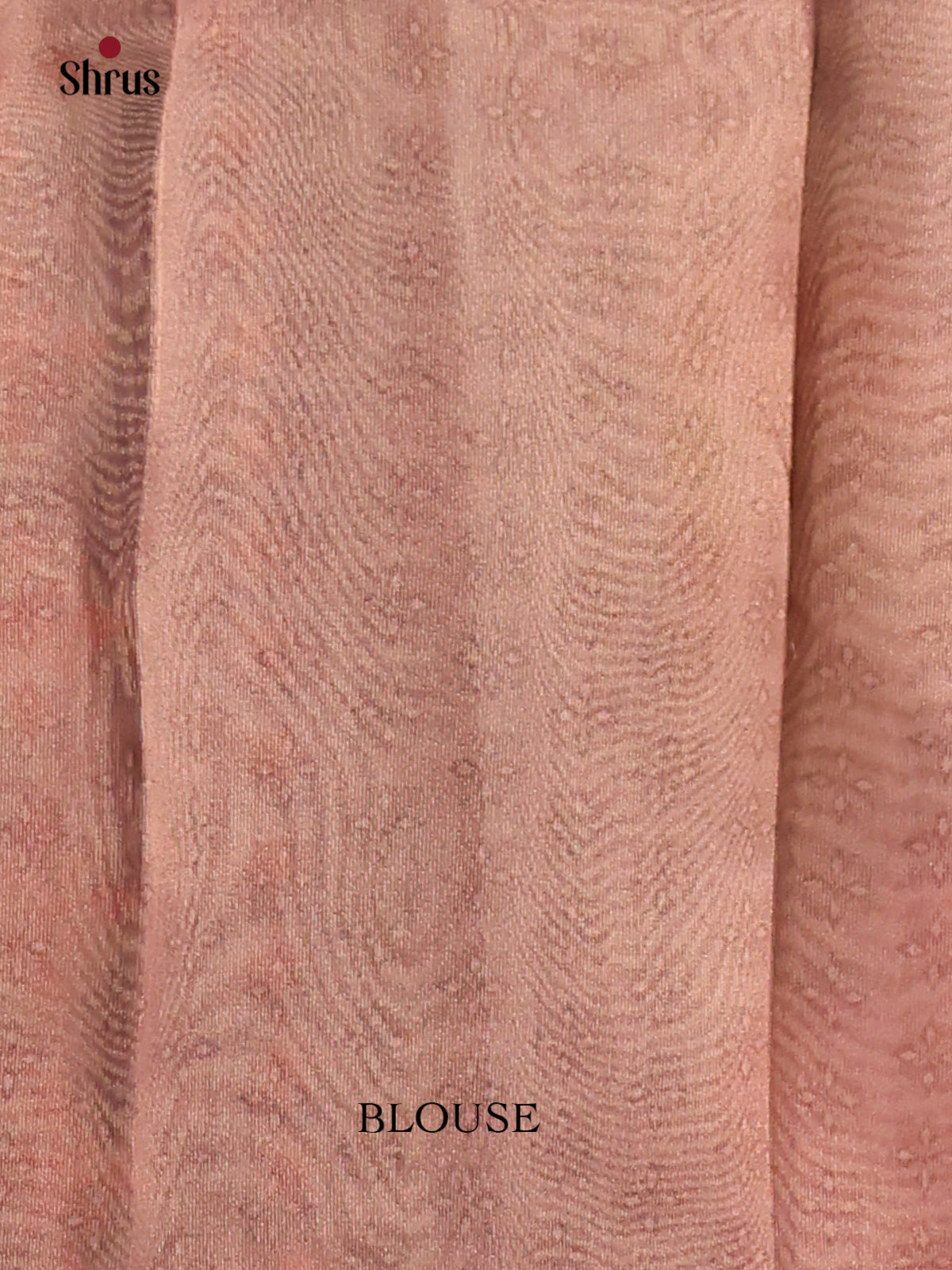 Grey & Dusty Brown - Semi Tissue Print Saree