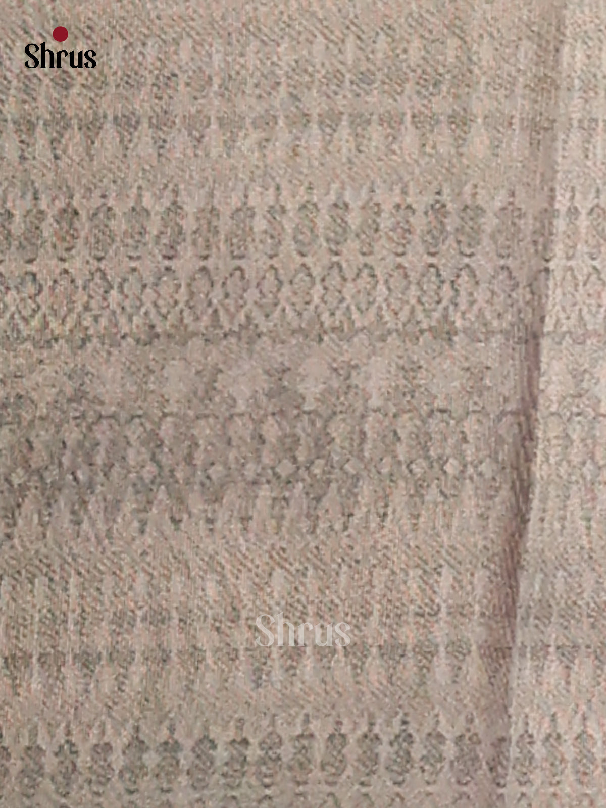 Lavender & Grey - Semi Tissue Print Saree