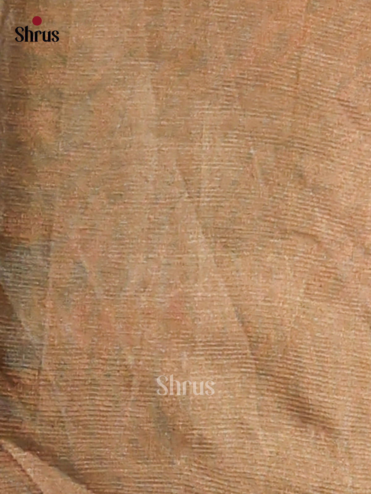 Dusty Brown- Semi Tissue Print Saree