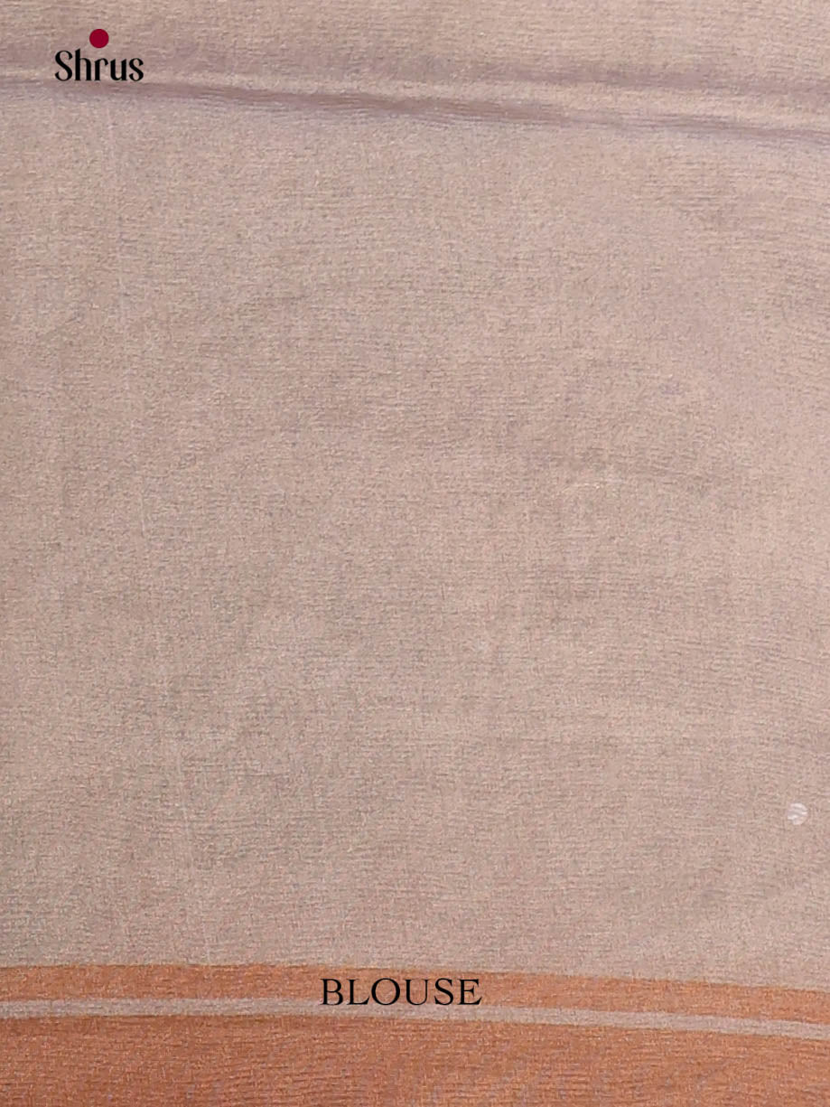 Grey - Semi Tissue Print Saree