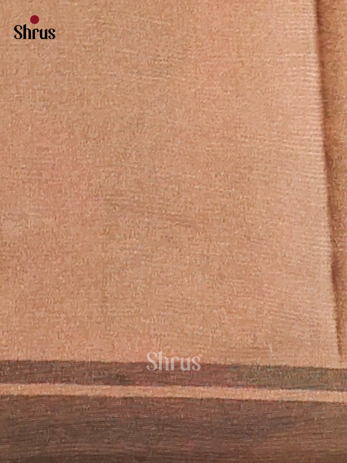 Peach & Grey - Semi Tissue Print Saree