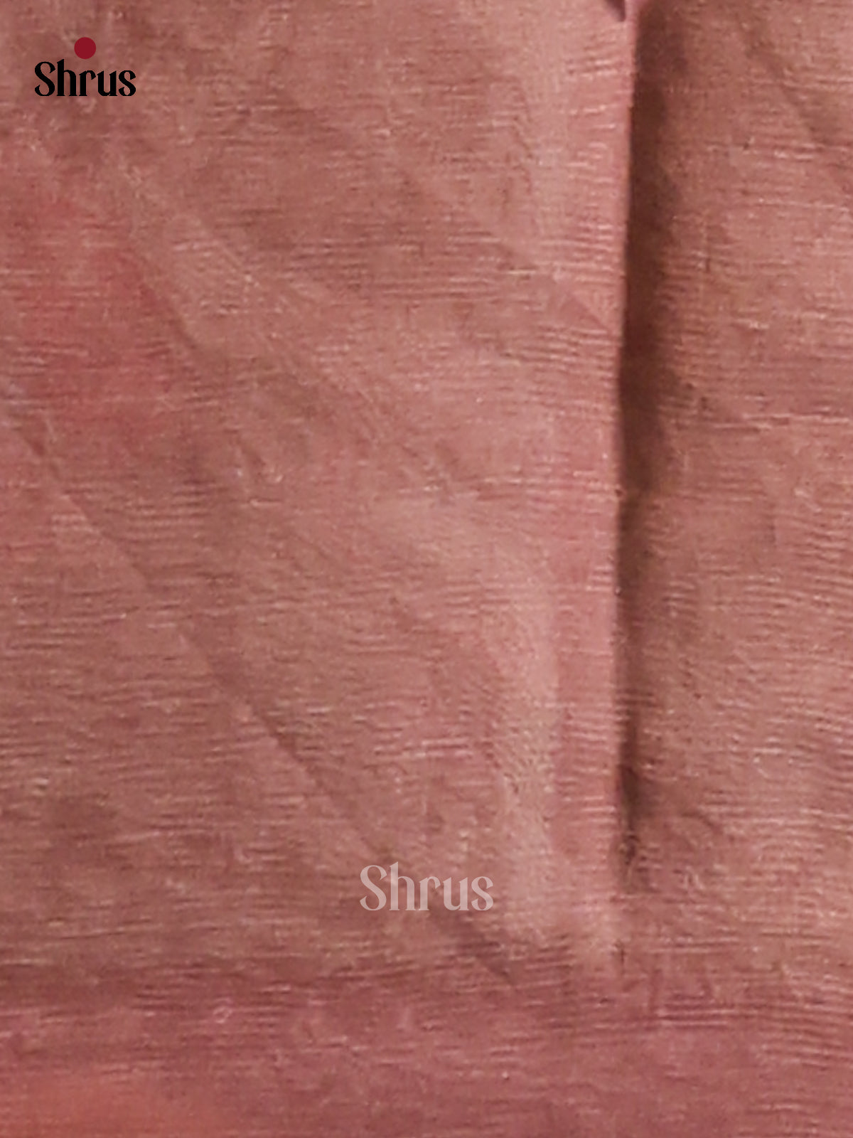 Pink & Brown - Semi Tissue Print Saree