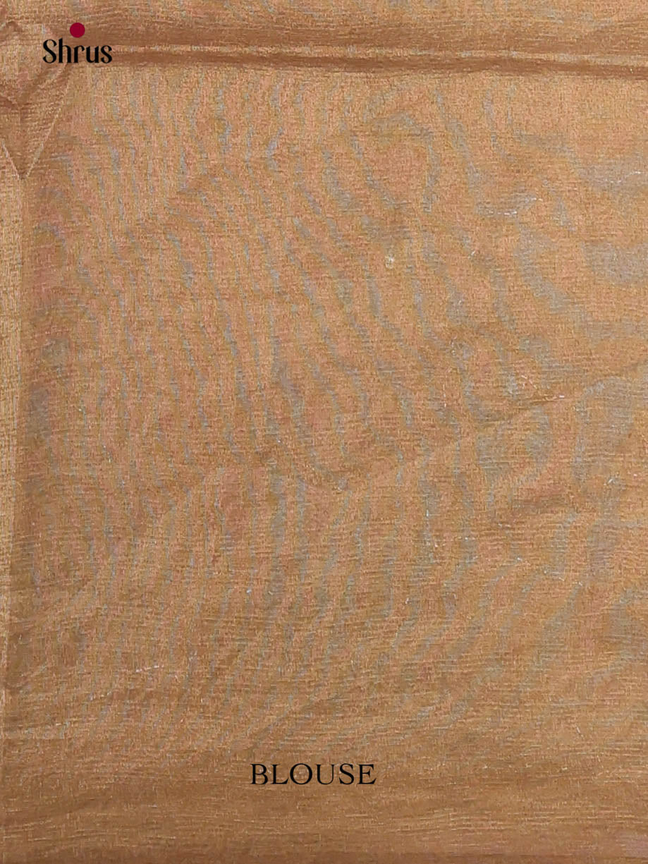 Light Brown - Semi Tissue Print Saree