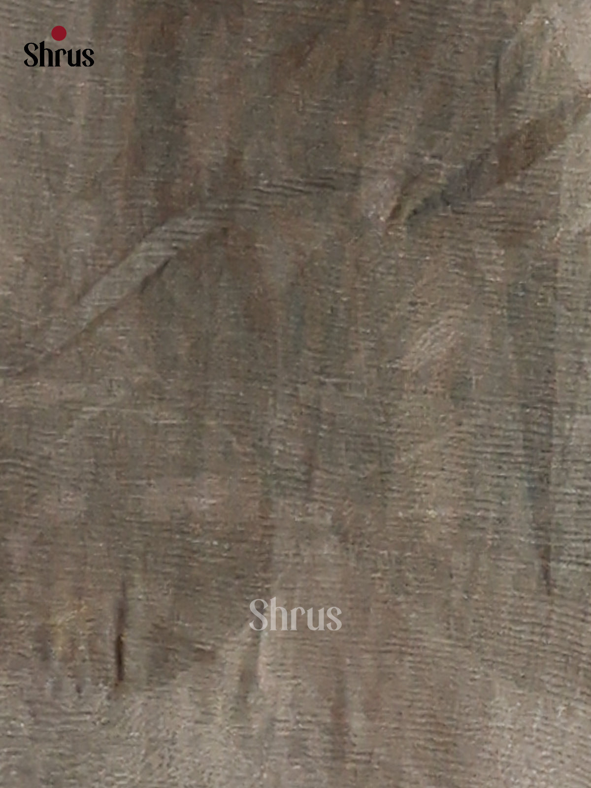 Grey & Blue - Semi Tissue Print Saree