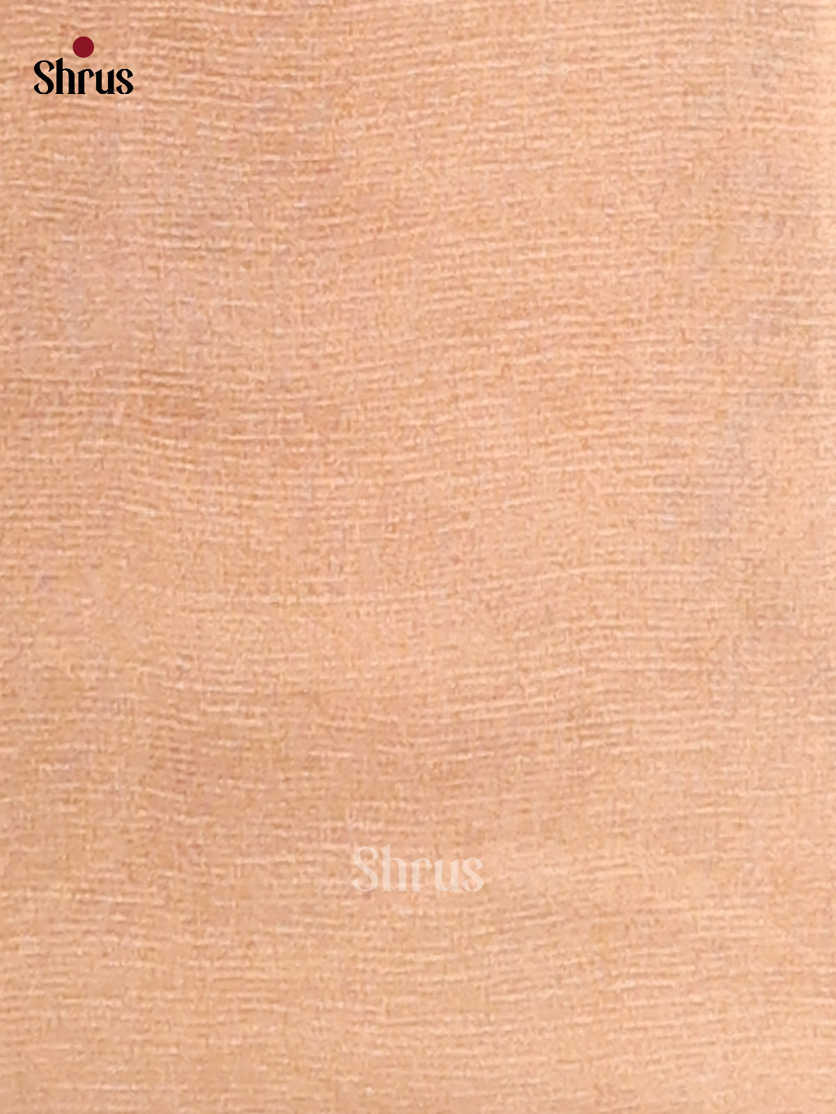 Peach - Semi Tissue Print Saree