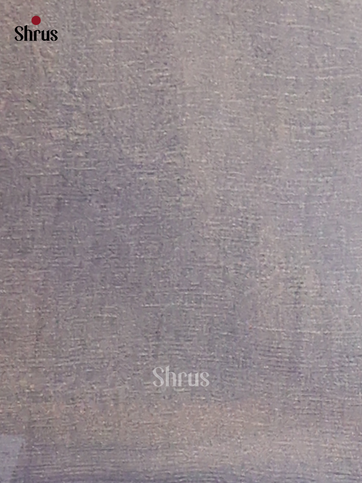 Grey & Blue - Semi Tissue Print Saree