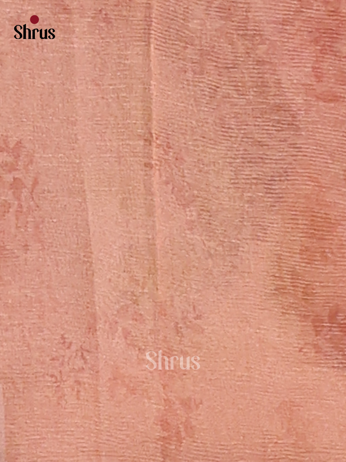 Pink - Semi Tissue Print Saree