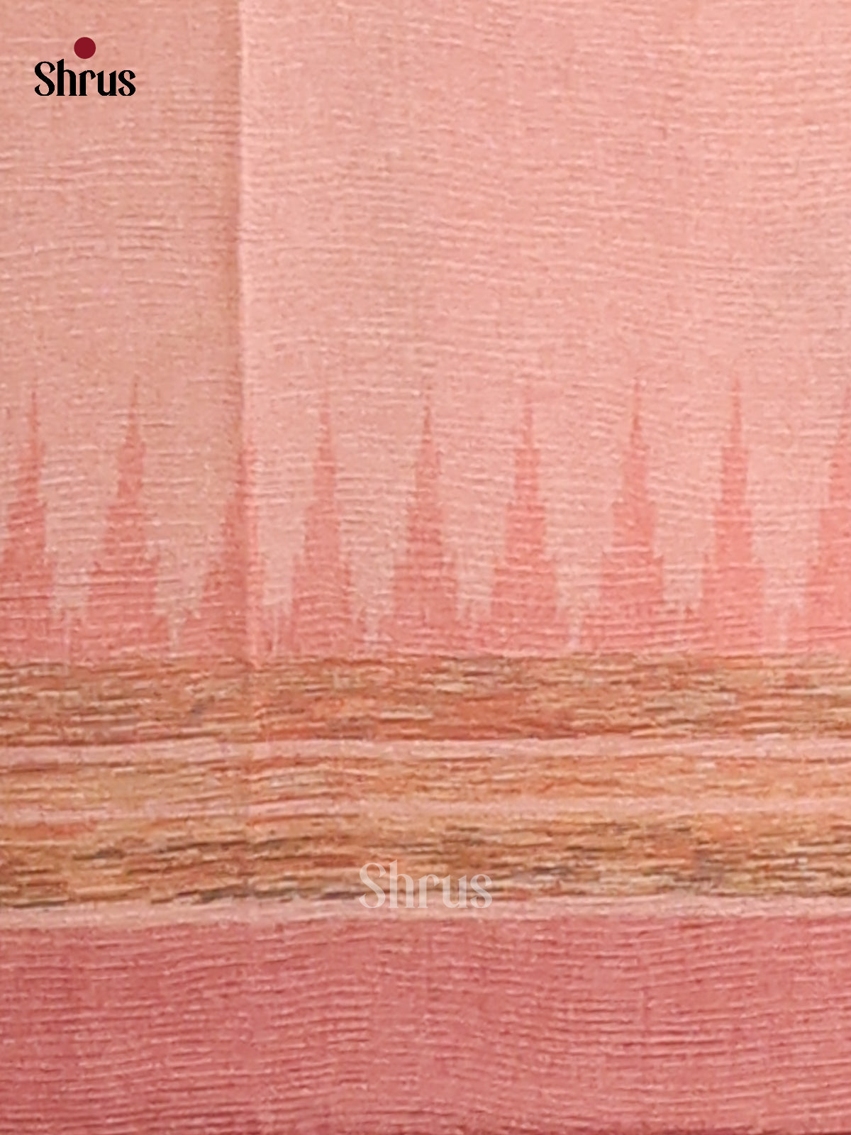 Pink- Semi Tissue Print Saree