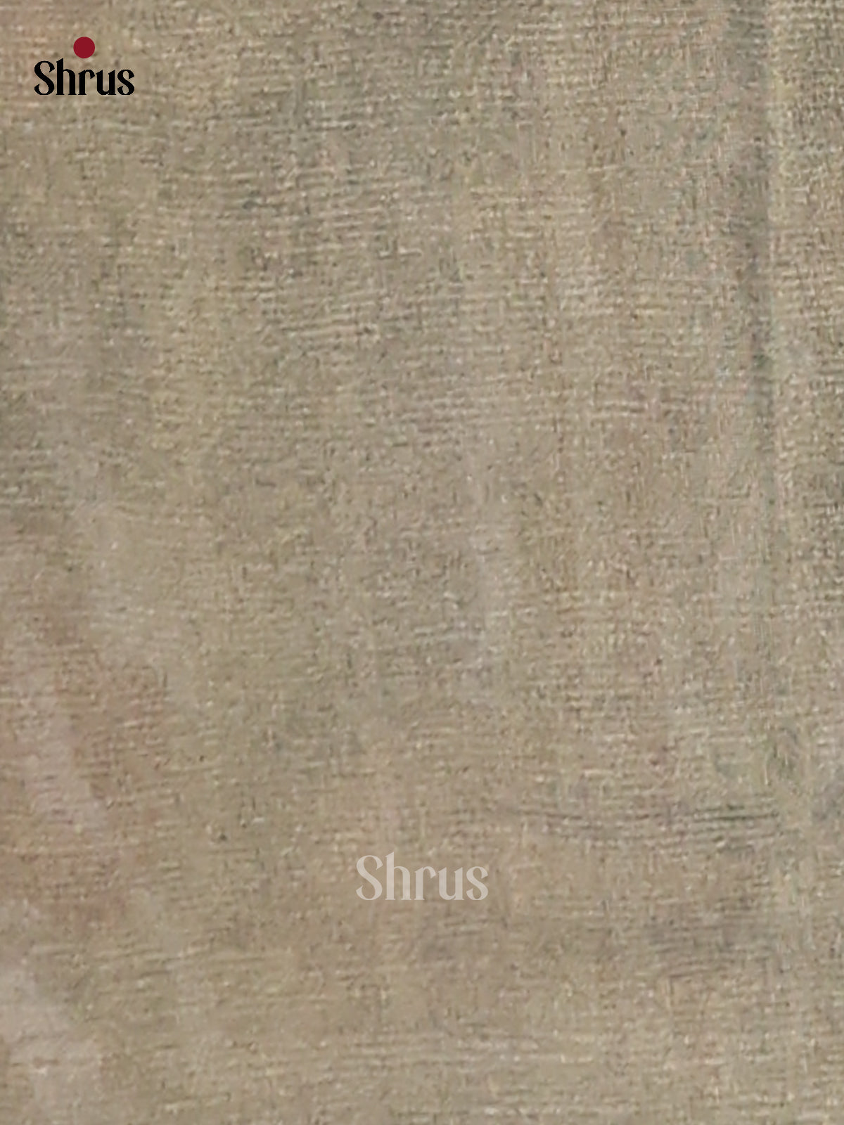 Grey Green - Semi Tissue Print Saree