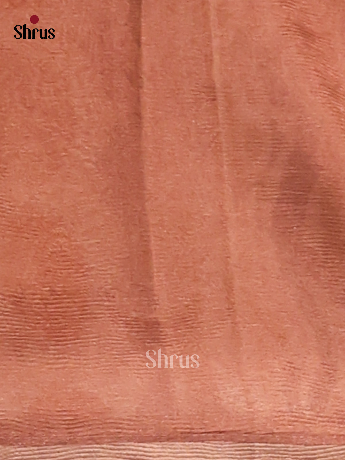 Dusty Pink & Brown - Semi Tissue Print Saree