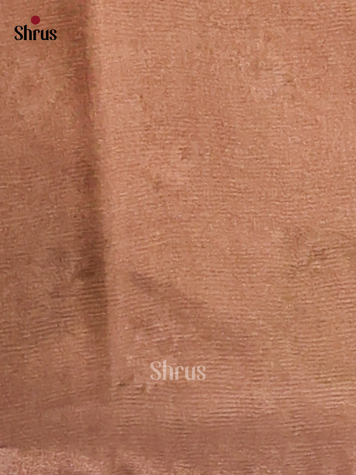 Dusty Brown - Semi Tissue Print Saree