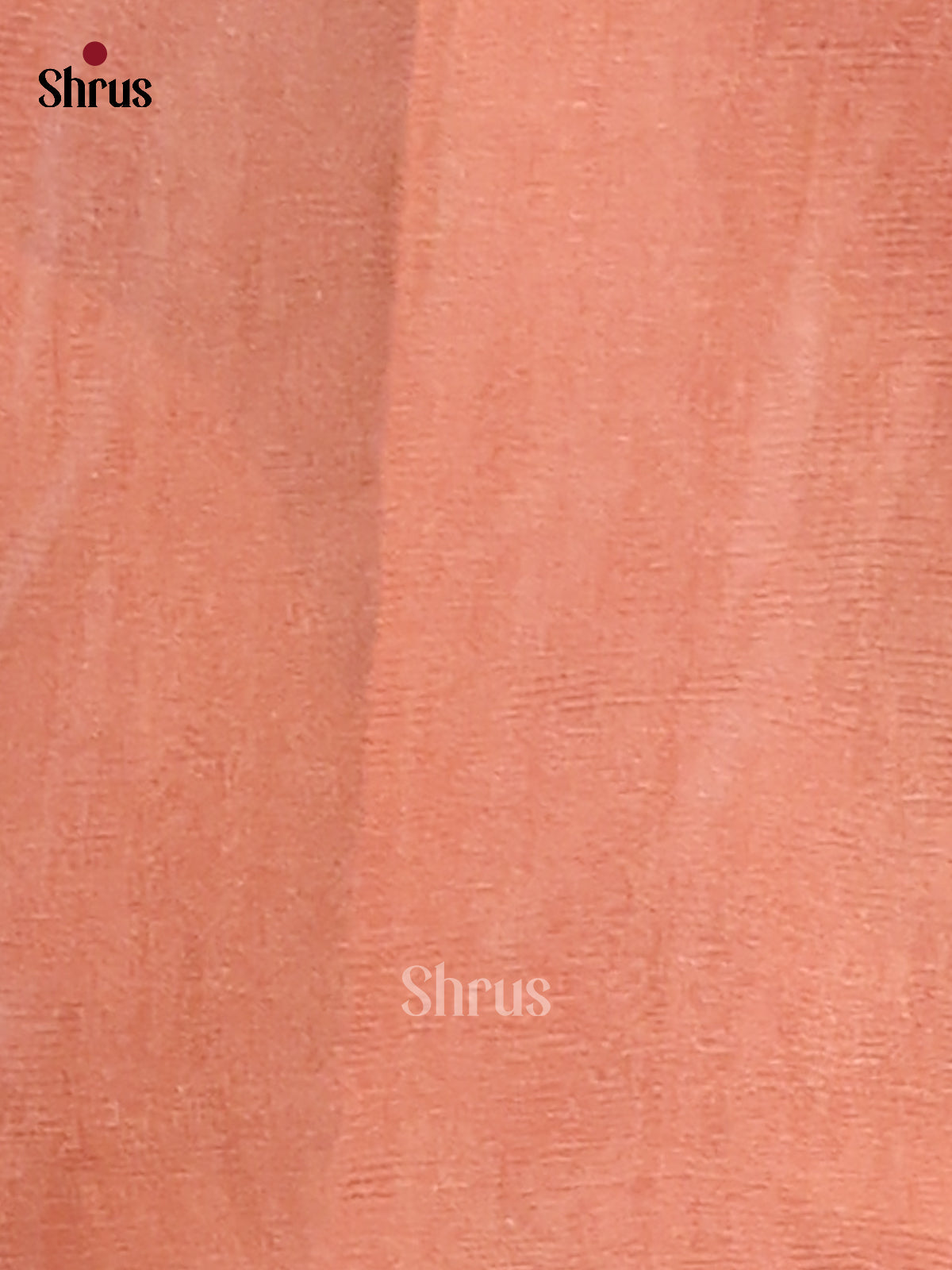 Peach - Semi Tissue Print Saree