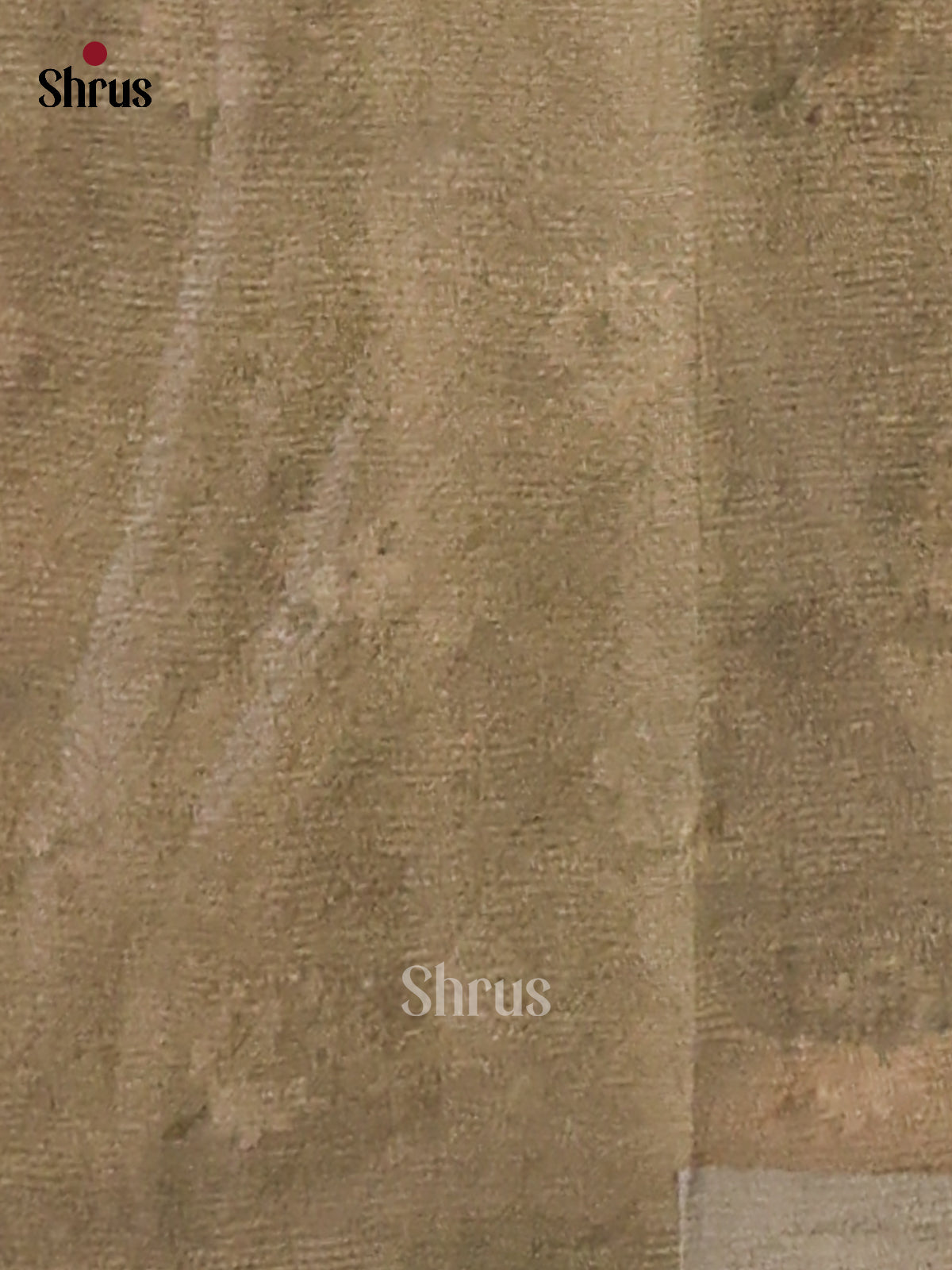 Grey & Chutney Green- Semi Tissue Print Saree