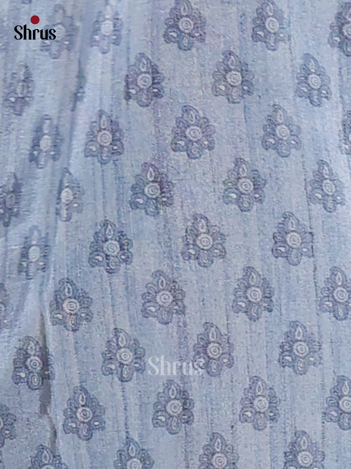 Yellow & Blue - Semi Modal Saree