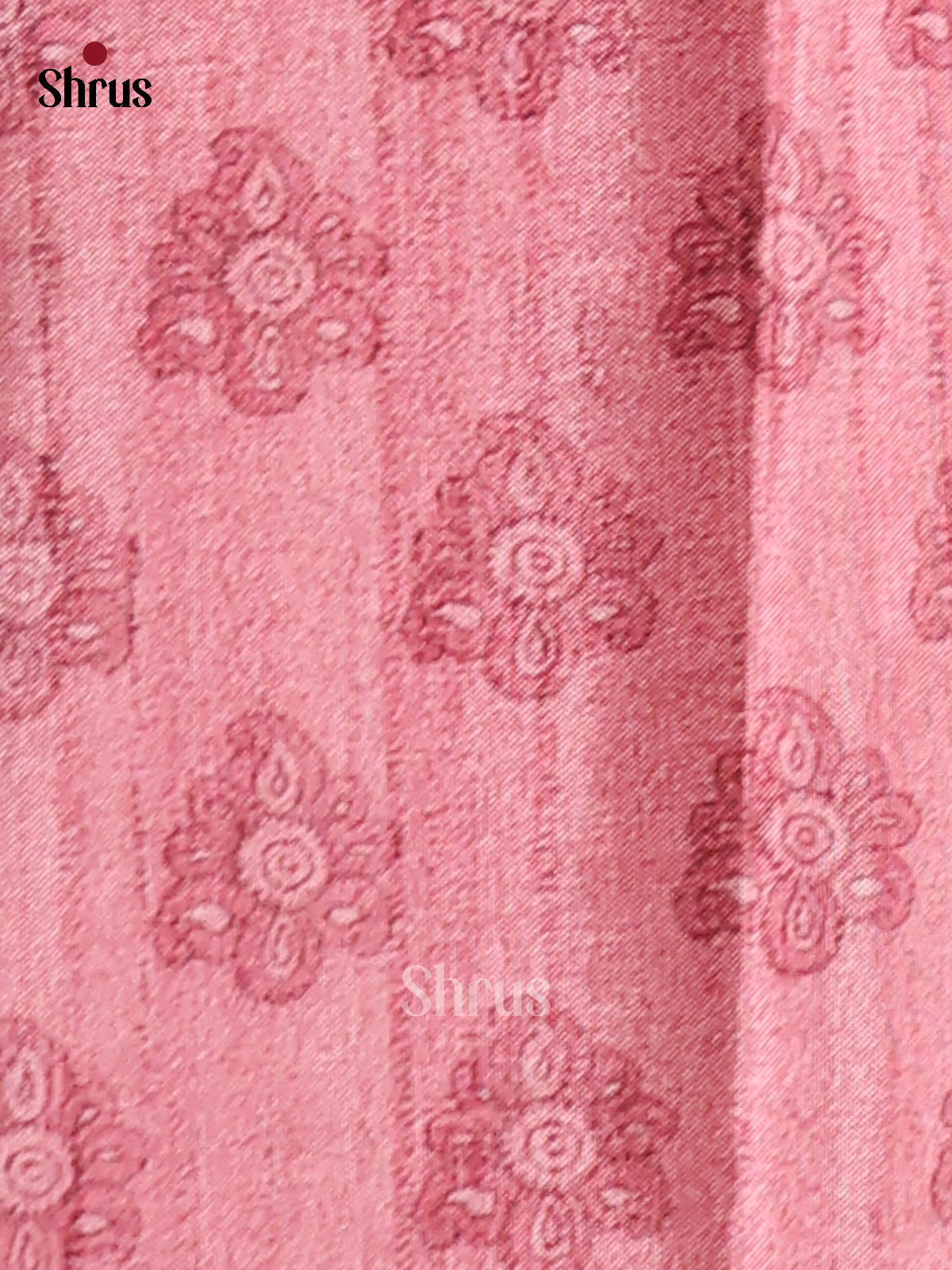 Green & Pink - Semi Modal Saree