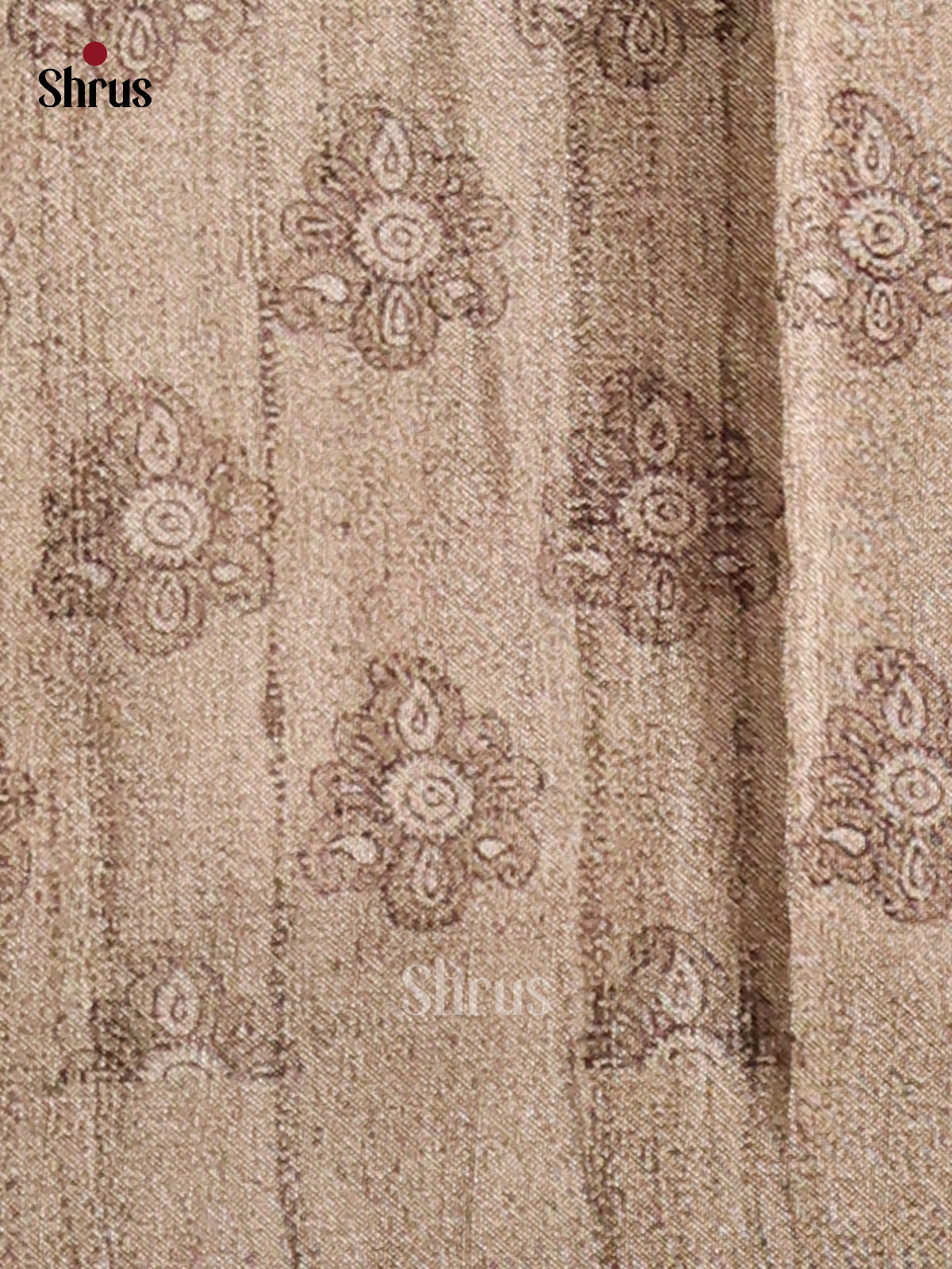 Pink & grey - Semi Modal Saree