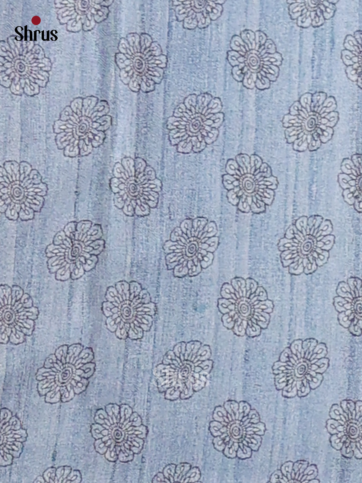 Yellow & Blue- Semi Modal Saree