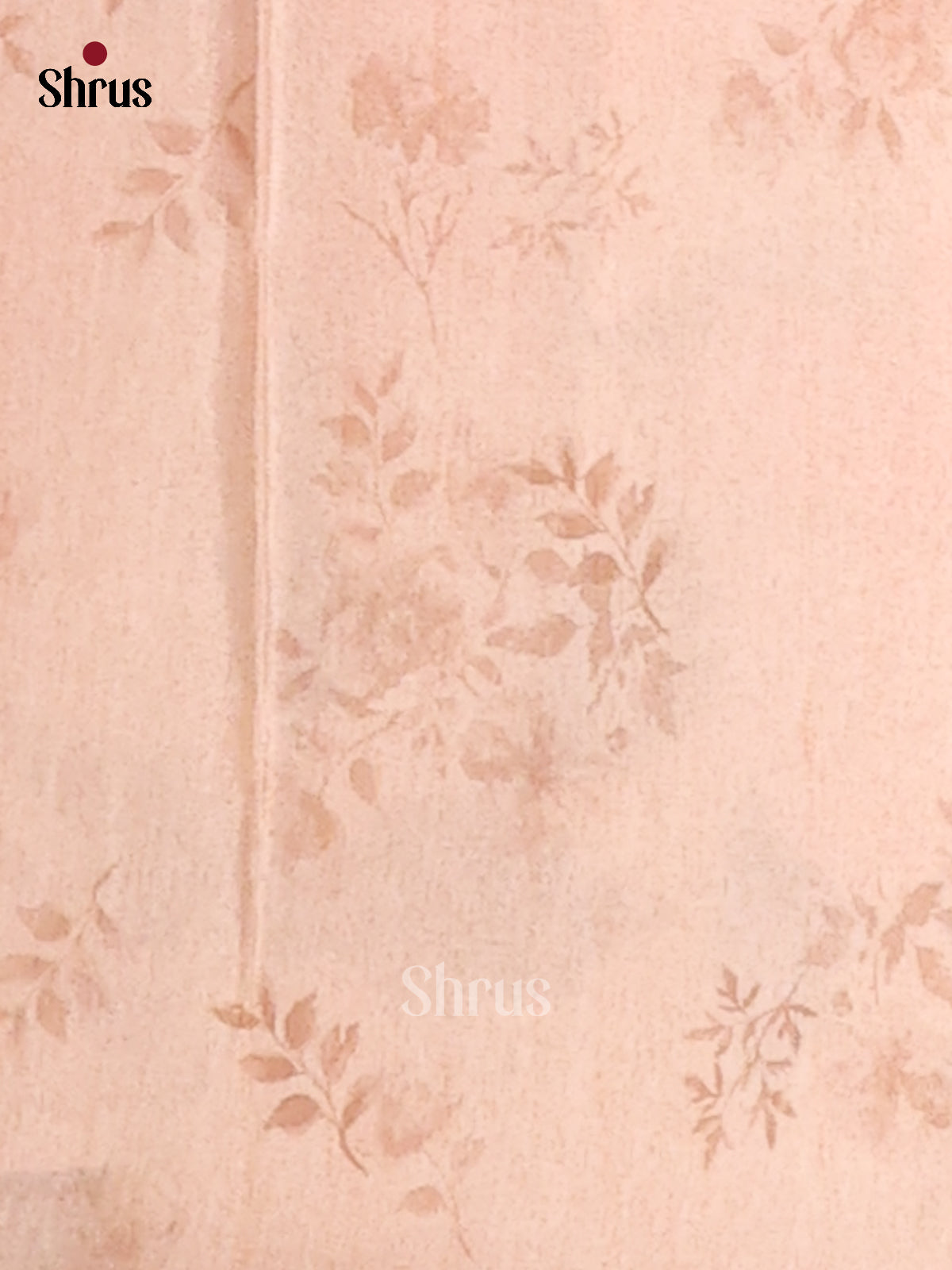 Light Peach - Semi Modal Saree - Shop on Shrus.com