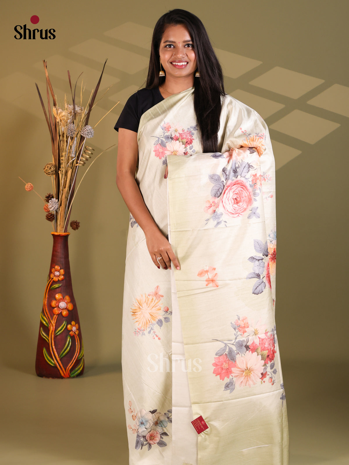 Mild Green- Semi Modal Saree