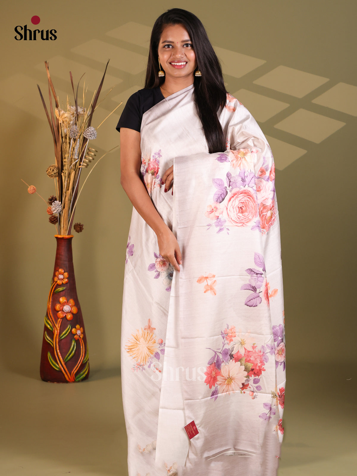 Mild Lavender - Semi Modal Saree