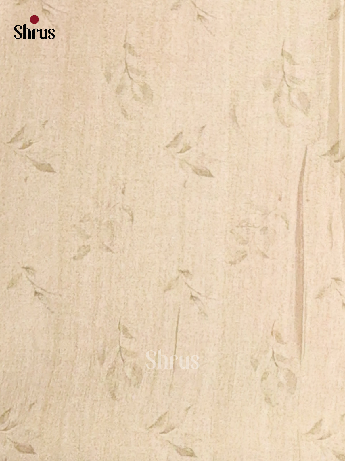 Cream - Semi Modal Saree