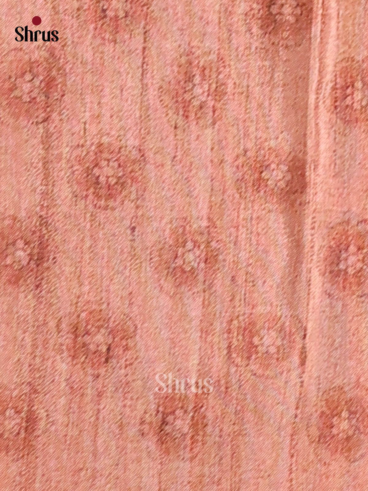 Blue & Peach - Semi Modal Saree