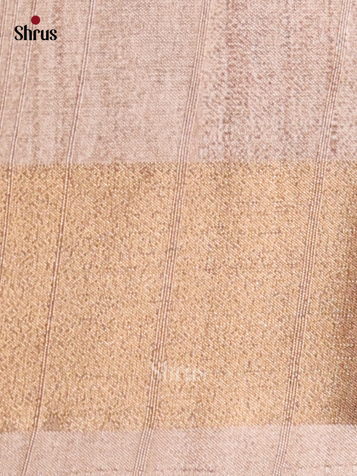 Cream - Semi Gicha Saree