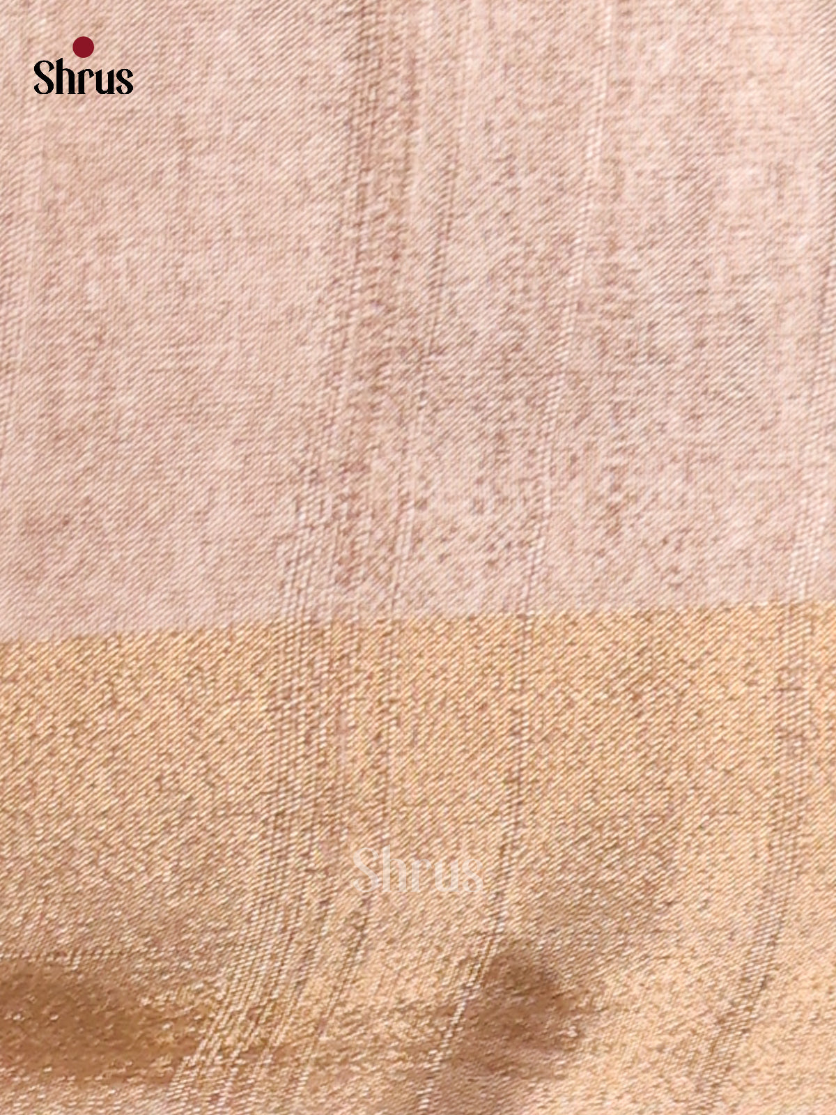 Cream - Semi Gicha Saree