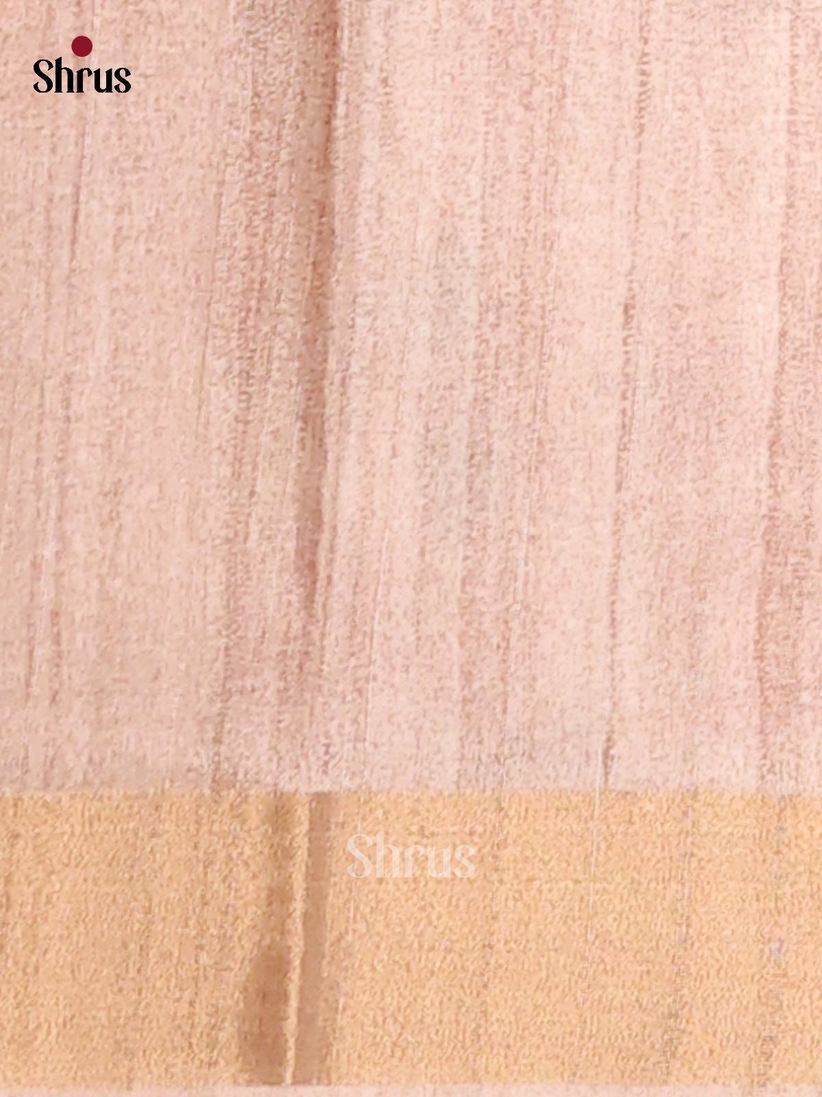 Cream - Semi Gicha Saree