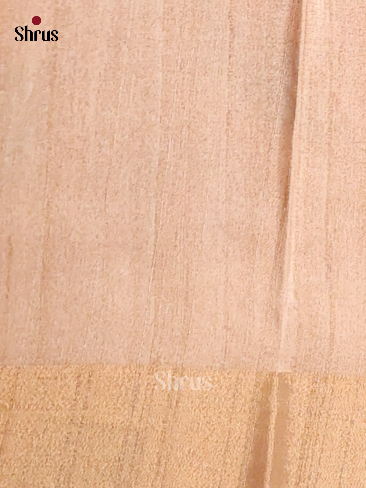 Cream - Semi Gicha Saree