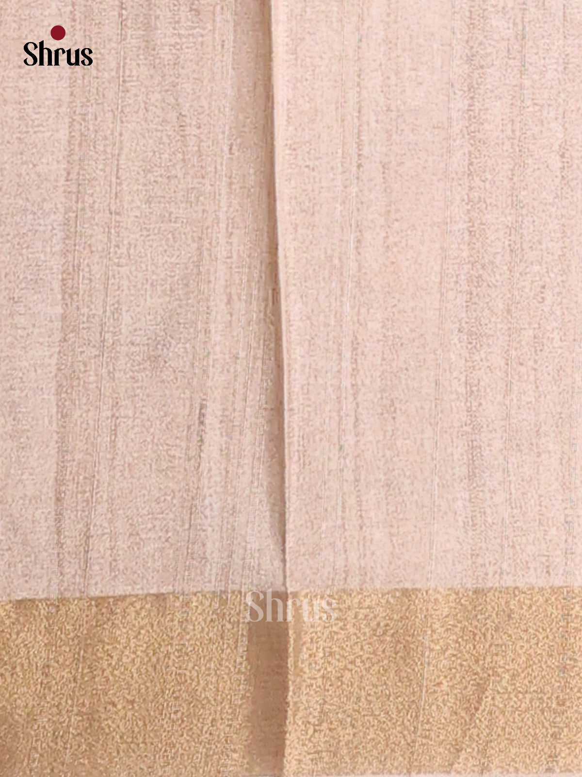 Cream - Semi Gicha Saree