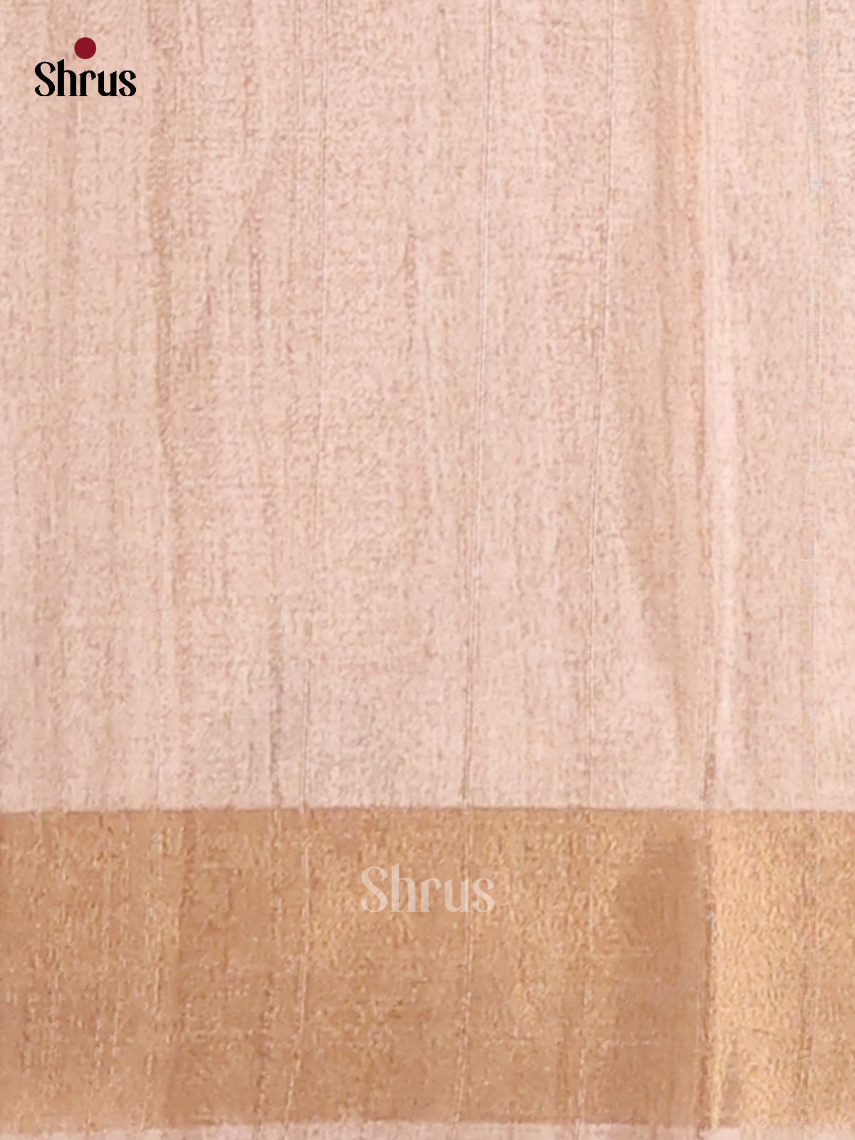 Cream - Semi Gicha Saree