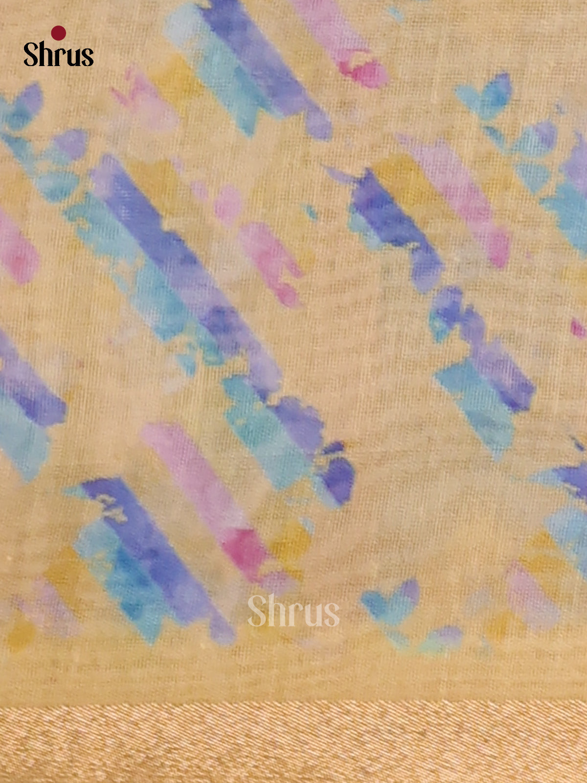 DFS18150 - Semi Maheshwari Print Saree