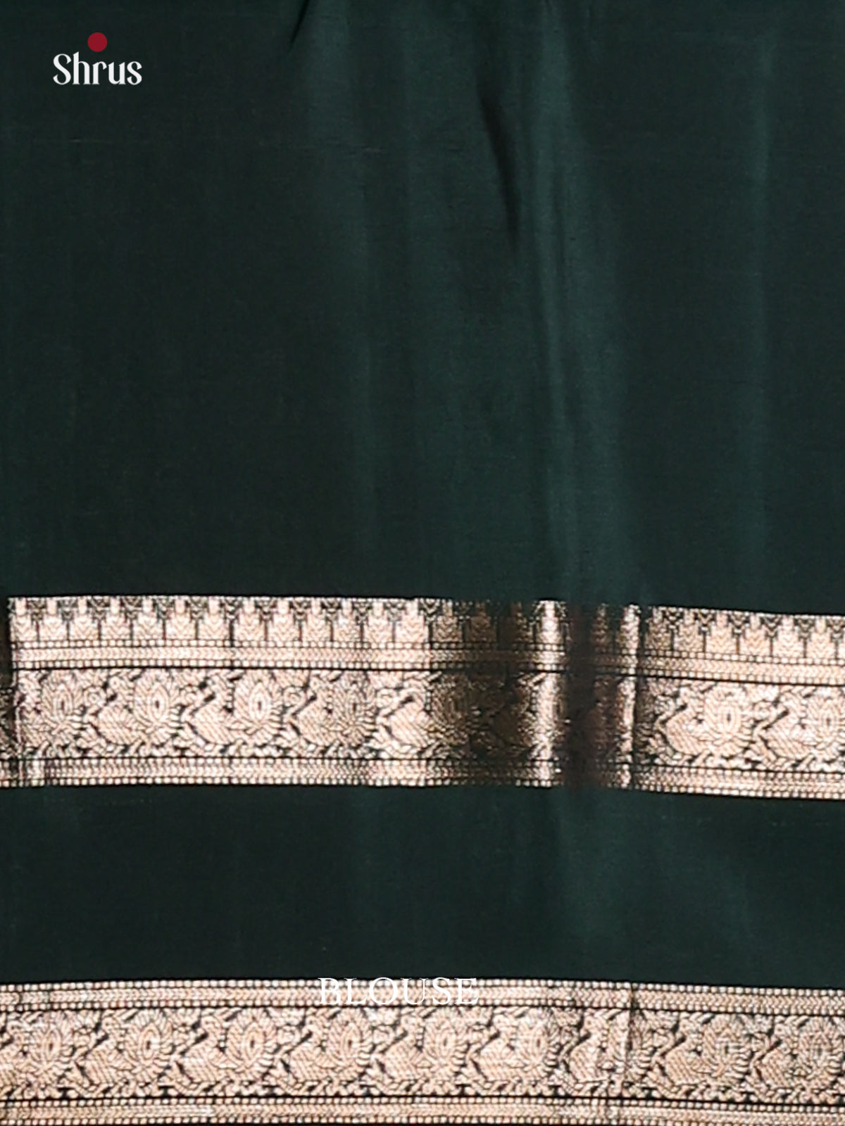 Rust and green Soft Silk (HR) Saree with zari peacock , chakra buttas - Shop on Shrus.com