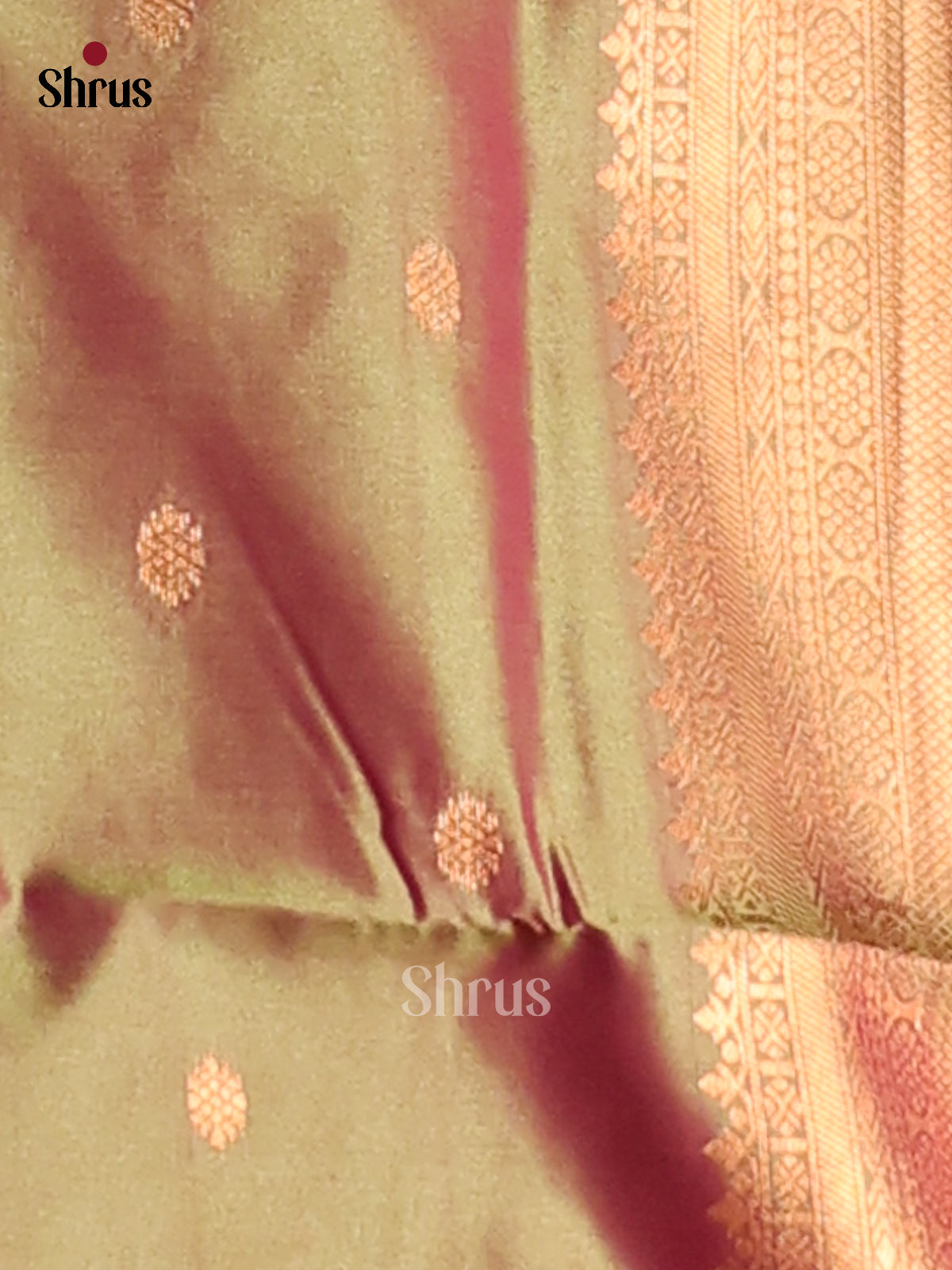 Blue & Double Shaded Green - Semi Softsilk Saree