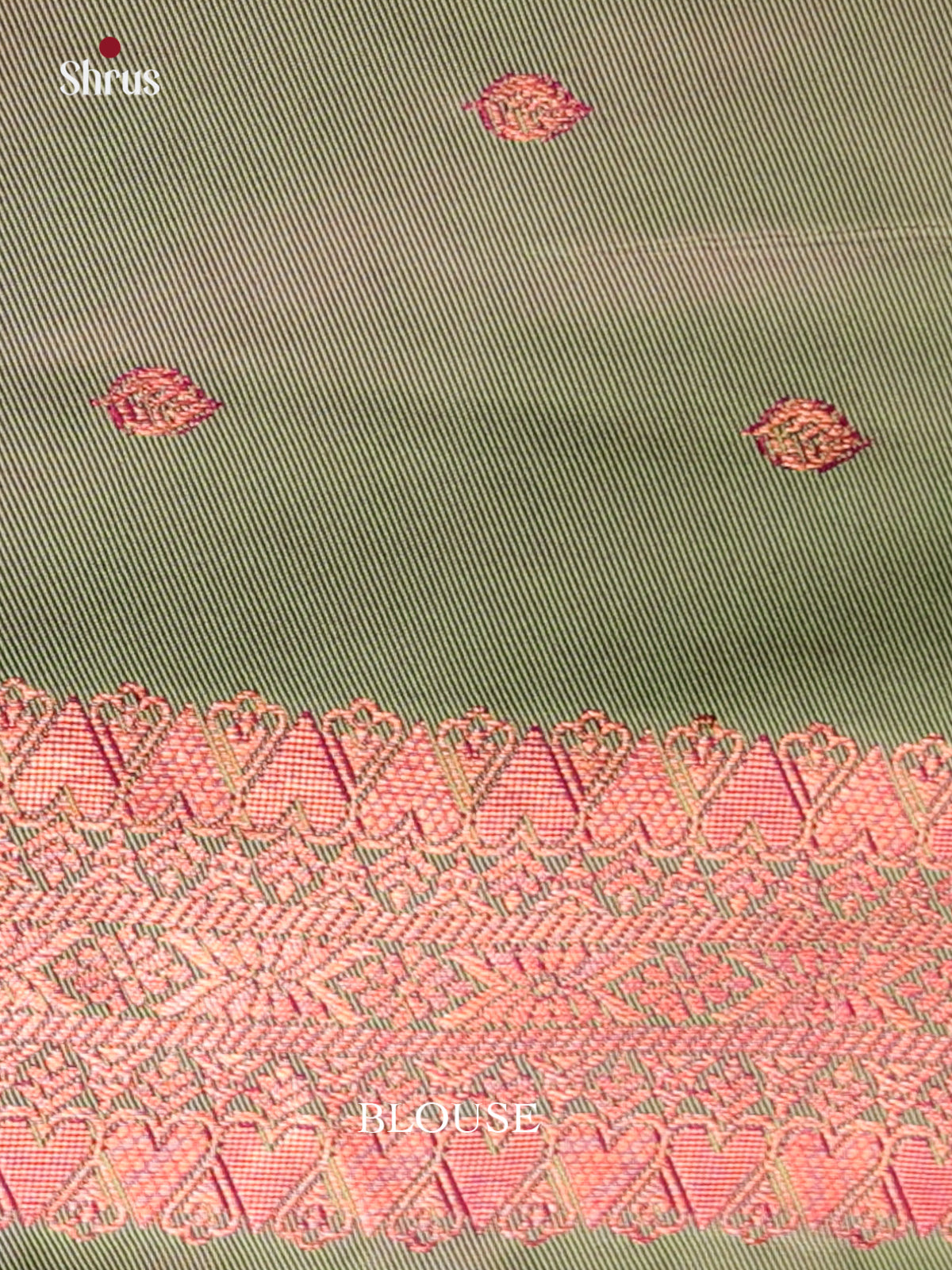 Majenta & Green - Semi Softsilk Saree - Shop on Shrus.com