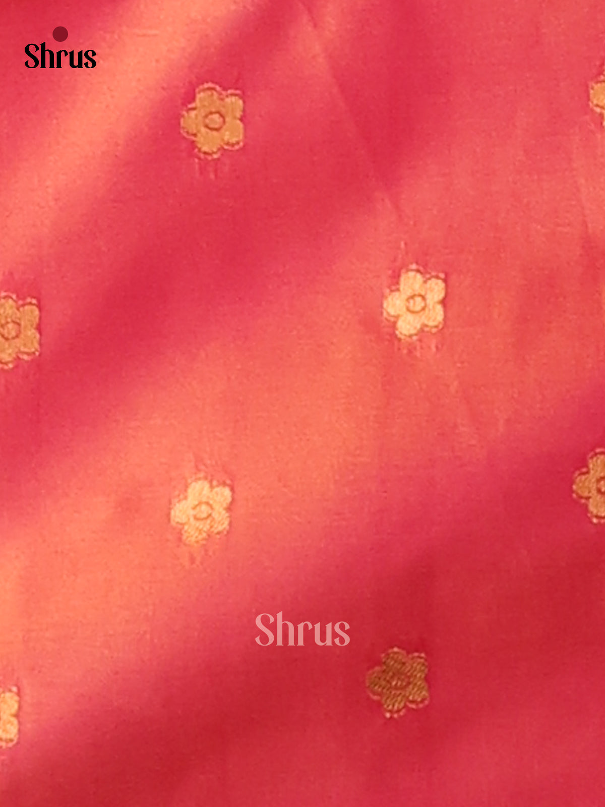 Violet & Orange - Semi Softsilk Saree - Shop on Shrus.com