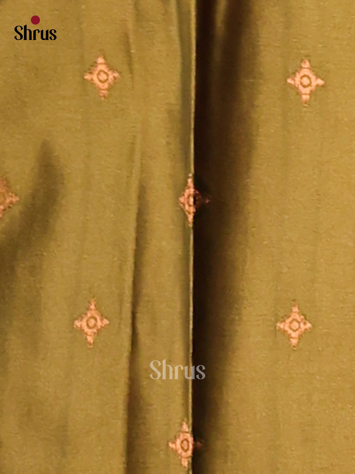 Orange & Mehandi Green - Semi Softsilk Saree - Shop on Shrus.com