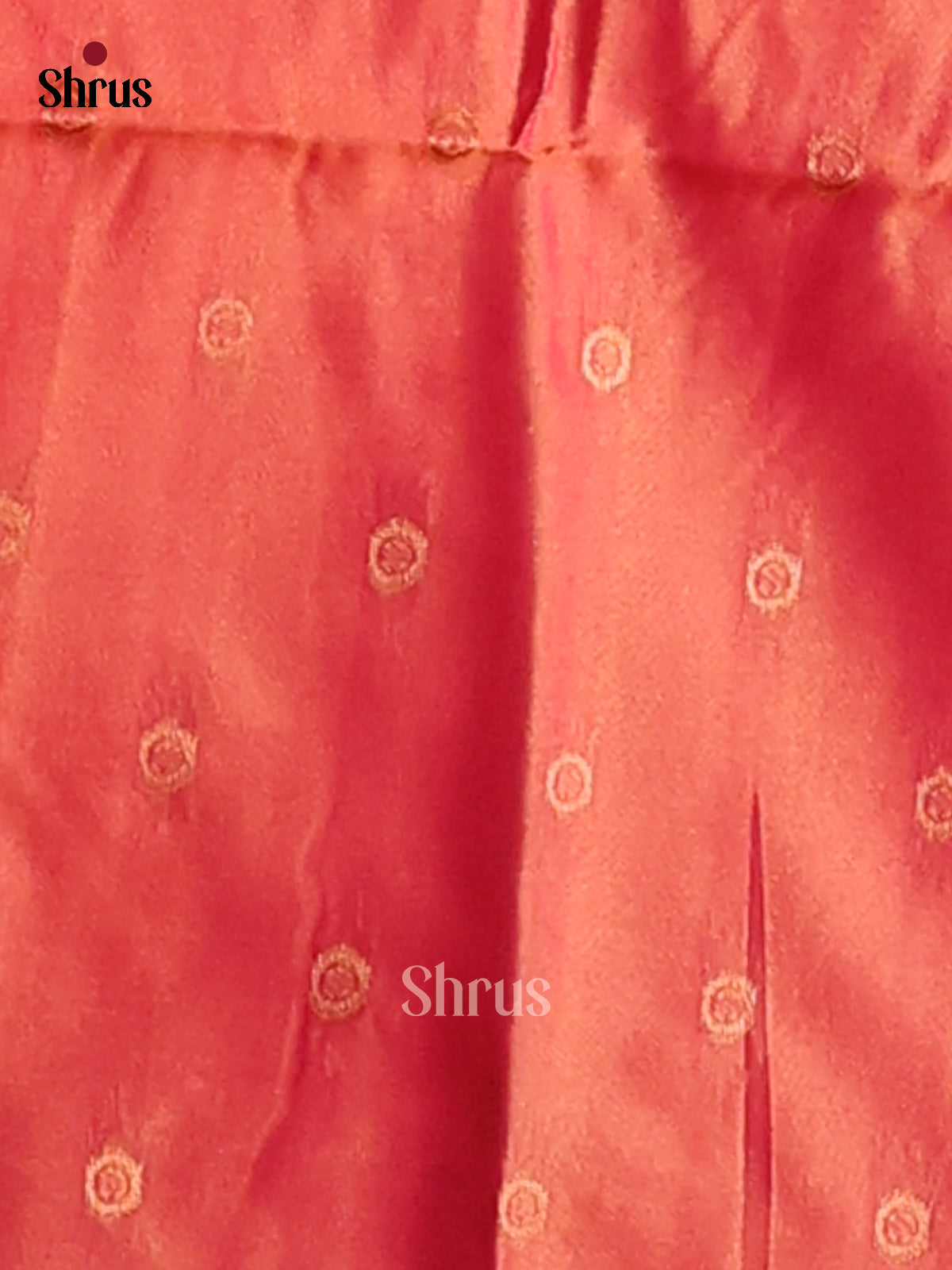 Double Shaded Green & Orange - Semi Softsilk Saree - Shop on Shrus.com